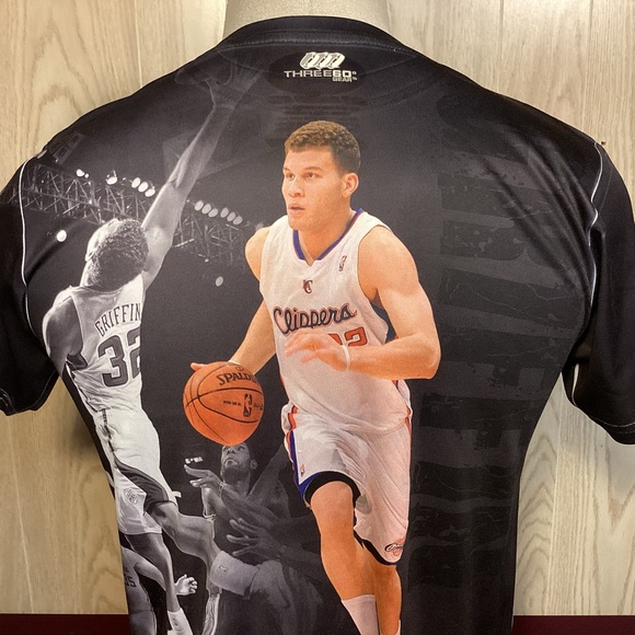 LA Clippers Griffin Three60 gear Los Angeles Clippers Griffin t-shirt size small - Picture 9 of 11